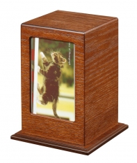 Wooden urn for pets ashes-Small