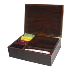 9 count teabag chest box (Piano Gloss)