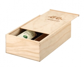 Sliding lid-wine box